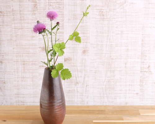 備前焼 花入 花瓶 一輪挿し 陶印あり 共箱 1180 備前焼 花入 h2-113 一輪挿し・花瓶・花器 宗兵衛窯 古川宗之輔 通販