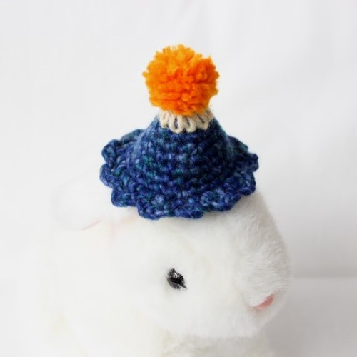 たれ耳うさぎさん用ニット帽☆富士山にご来光☆ ペット服