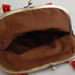 ミントカラー #1 がま口のハンドバッグ（中型） 3枚目の画像
