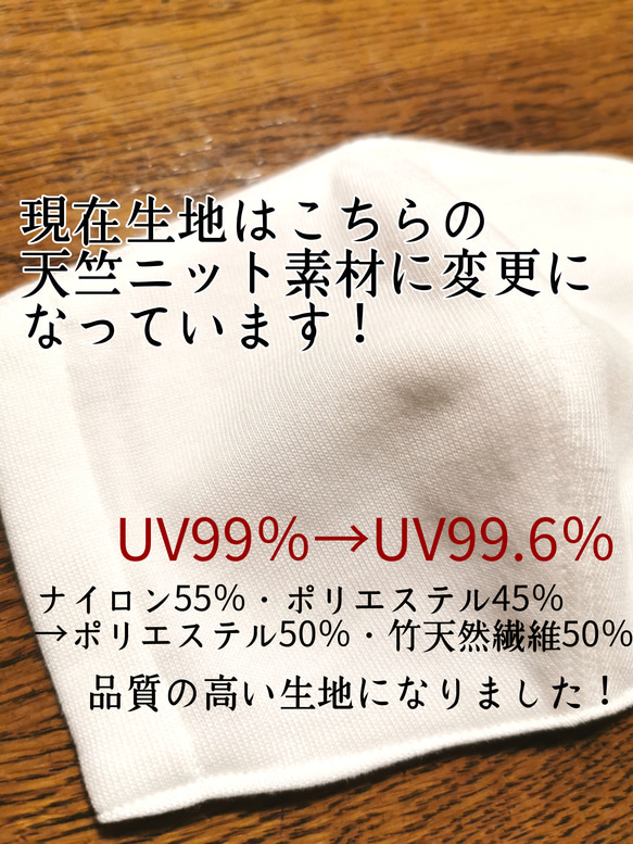 不織布が見える2wayマスクカバー☆UVカット抗菌マスク️ 抗菌・アトピー協会推薦❄️etc【受注】 2枚目の画像