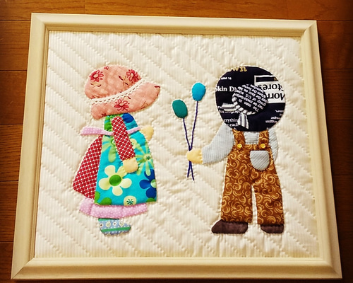 刺繍 パッチワーク 木製フレーム W-39 9個まとめ売り 0_8bdfd6fcf67615e3b69350e5c740