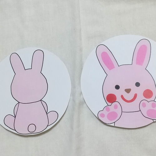 ハンドメイド　オーダー受付ページ　　♡仲良しうさぎちゃん　パネル♡ ハンドメイド オーダー受付ページ ♡仲良しうさぎちゃん パネル