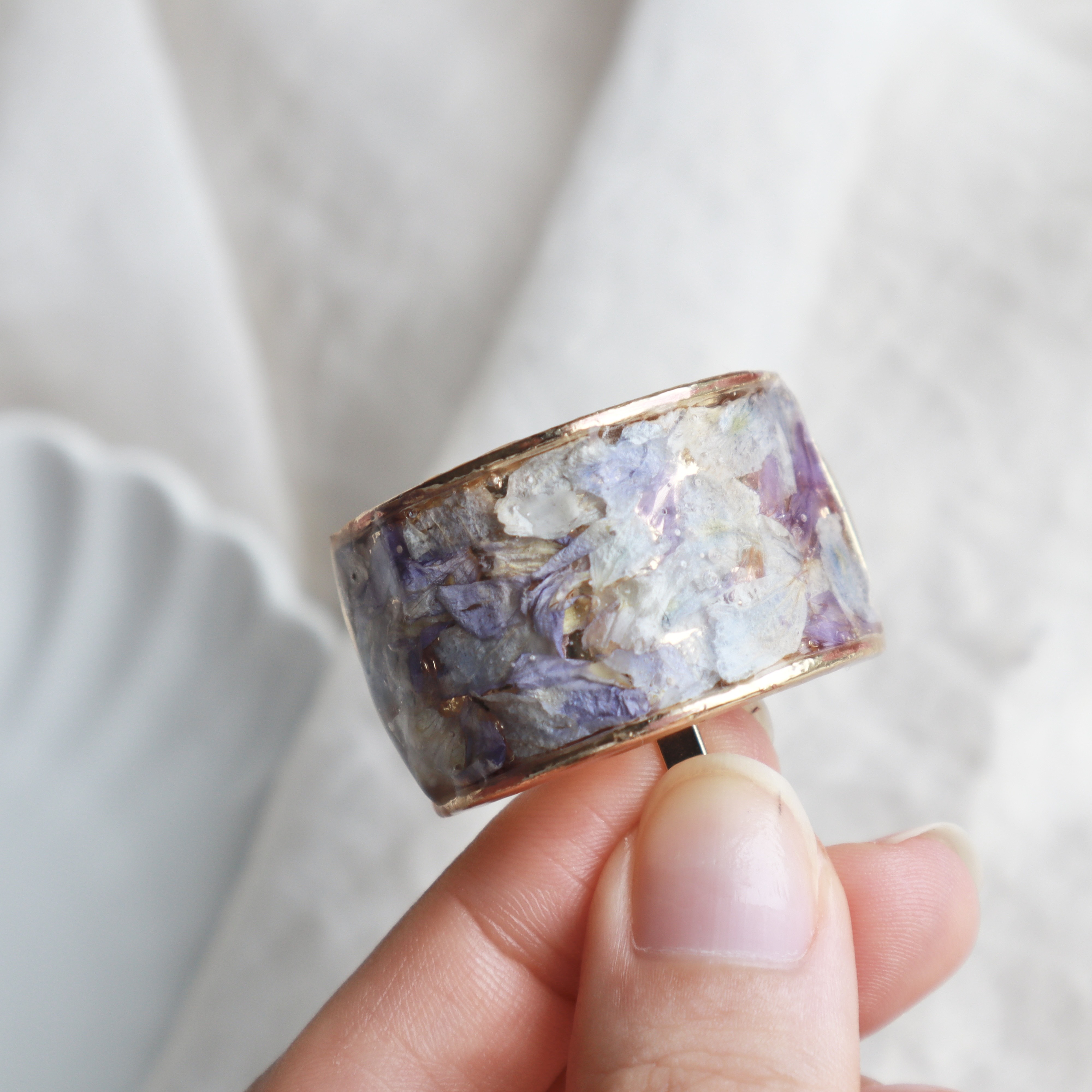 受注製作】〜爽やかな寒色系〜ドライフラワーのナチュラルなポニー