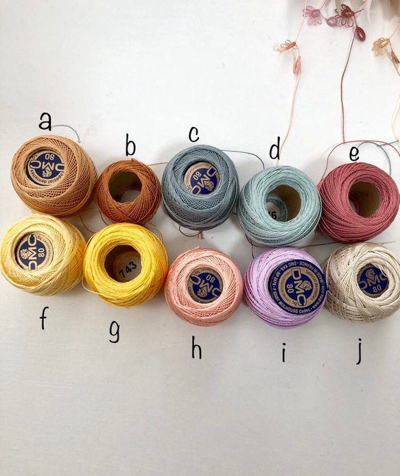 選べるお色＊タティングレース しずくピアス　イヤリング　　ノンホールピアス 2枚目の画像