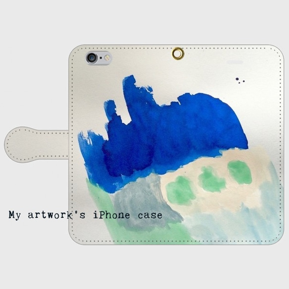 手帳式手機殼訂單生產的智能手機案“的藍苞” 第1張的照片