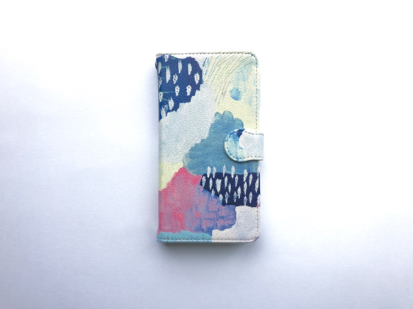 『雨を眺める』手帳型スマホケース 3枚目の画像