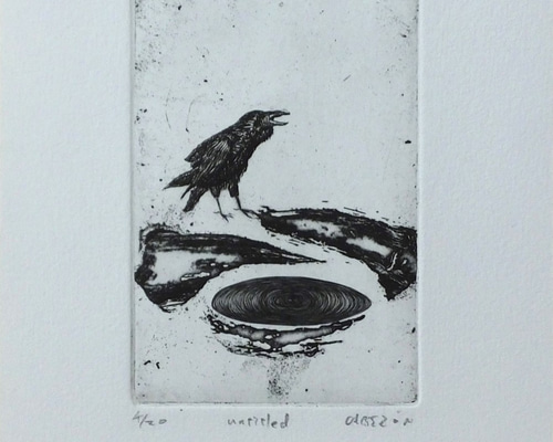 銅版画版 版画集『瑛九・銅版画 SCALE IV』 48 花 文化遺産オンライン