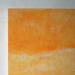 お部屋と気分を元気に明るく　ジューシーオレンジ（Juicy Orange 530051）珪藻土＋アクリル絵具　原画 2枚目の画像