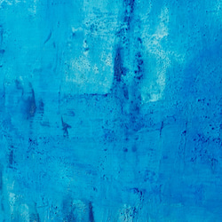 静かな青い世界へ誘うインテリアアート（Deep water #5300）アクリル水彩画　木製パネル　原画 3枚目の画像