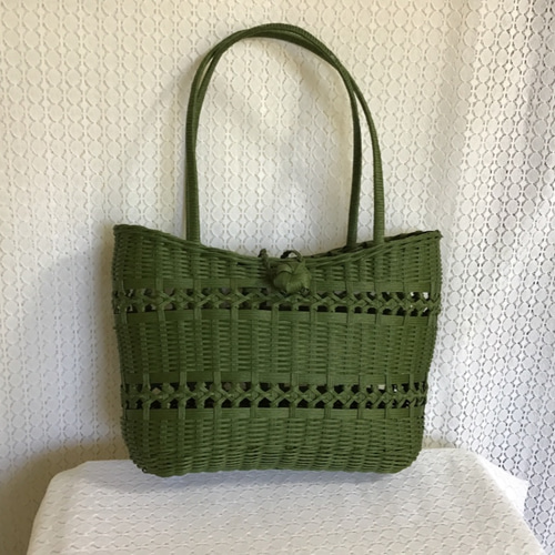 英国ヴィンテージ小さなかごバッグ【s0311】 英国ヴィンテージ小さなかごバッグ【s0311】の通販 by ***doudou