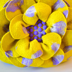大きな花バッグyellow　Big flower bag 3枚目の画像