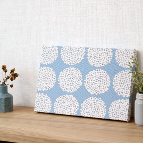 【在庫わずか】北欧 * ファブリックパネル サークルフラワー × 鳥の群れ 在庫わずか】北欧 * ファブリックパネル サークルフラワー × 鳥の群れ