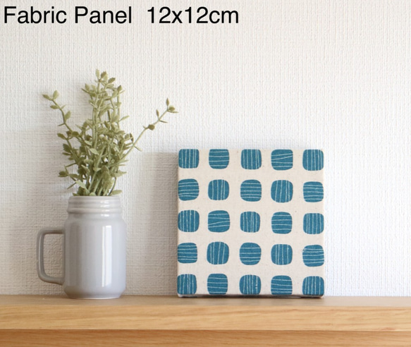 12×12cm小布面板【水滴紋】藍色 ■限量發售 第1張的照片