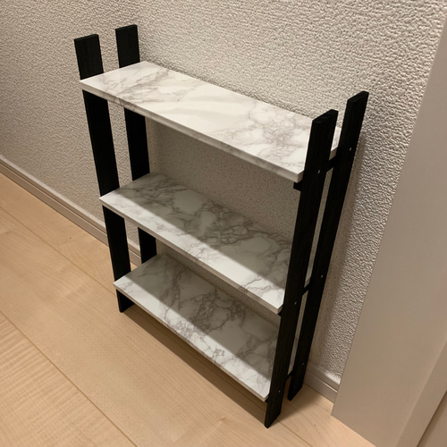 ☆送料無料☆大理石調の多目的ラック 棚・シェルフ・ラック