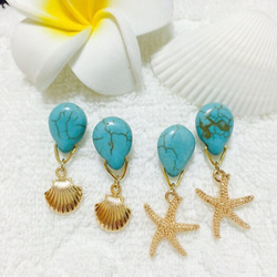 tear drop turquoise ft. starfish 1枚目の画像