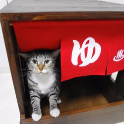 新・まるで温泉！猫ハウス　猫トイレカバー 5枚目の画像