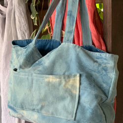 藍染 ハンドメイドバッグ 2枚目の画像