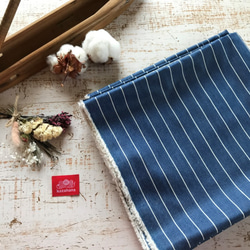 綿ギンガムチェック ネイビー×グレー 送料無料 生地 布工房 風 花