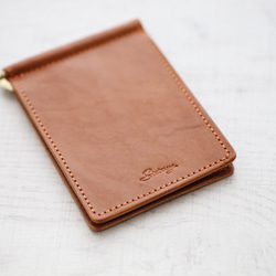 栃木レザー マネークリップ 財布 本革 手縫いハンドメイド 日本