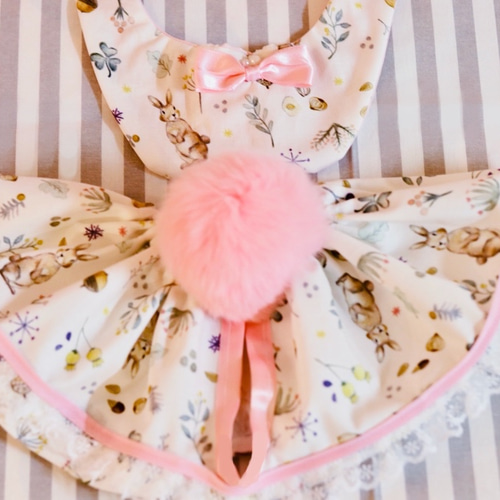 犬服ハンドメイド立体ラビットファー確認用