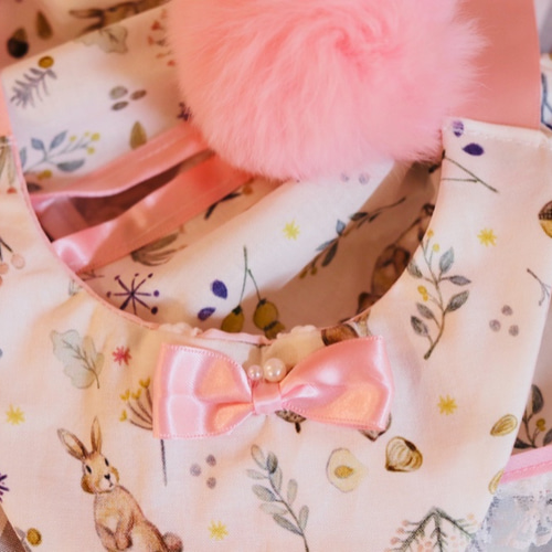 犬服ハンドメイド立体ラビットファー確認用