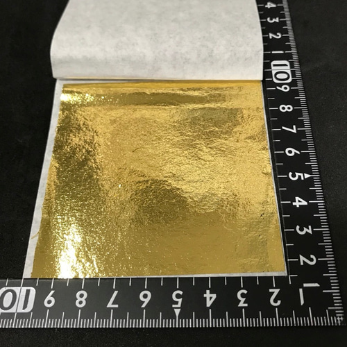 純金箔 銀箔 青金箔 セット （工芸用 金箔 4号色 100枚｜工芸用
