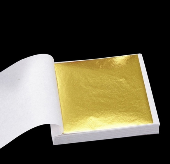 鑑定済み 金箔シート 200枚 24k 純金 食用可 ヘアー