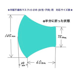 不織布マスク　をおしゃれに変身　二重マスク　Wで安心　ナチュラル　♡　アースカラー　×　綿麻　ペールグリーン　ドット　♡ 6枚目の画像