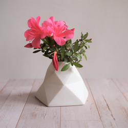 摺紙花瓶 -mont-（白色） 第10張的照片