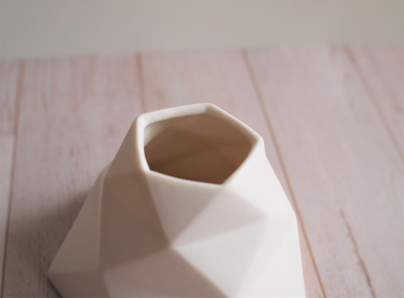摺紙花瓶 -mont-（白色） 第6張的照片