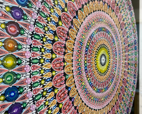 曼陀羅アート 開運厄除け】曼荼羅アート「吉兆」｜【good luck talisman