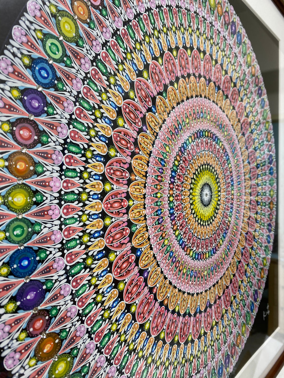 曼荼羅アート 祝福 50センチ角 絵画 渡邊香花 通販 10659128