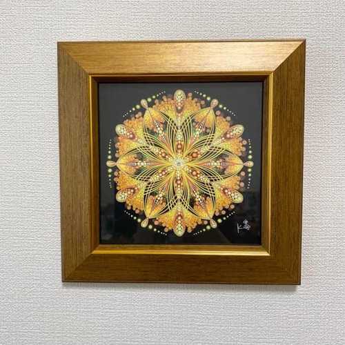 確認用】曼荼羅アート絵画花