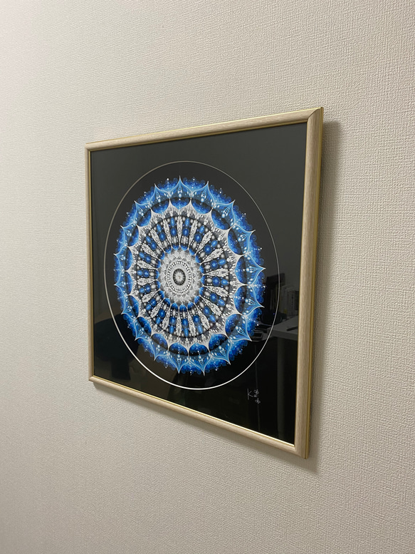 曼荼羅アート　LIGHT UP BLUE〜医療従事者の方々へ感謝を 2枚目の画像