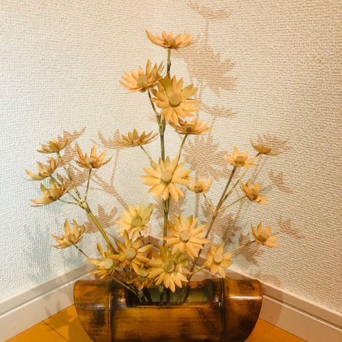 【美品】ライト　木製　竹細工　和紙　置物　インテリア　工芸品　美術品　A1525 美品】ライト 木製 竹細工 和紙 置物 インテリア 工芸品 美術品