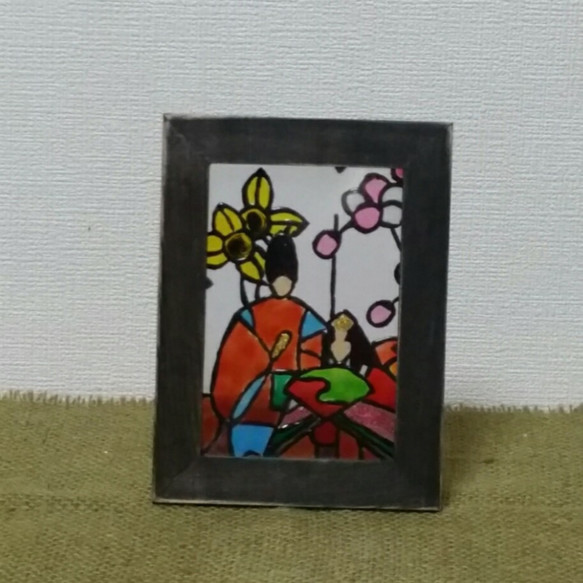 ステンドグラス(ハンドメイド) 雛人形(47) ご予約可ステンドグラス製