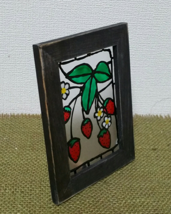 彩繪玻璃★★草莓室板 第2張的照片