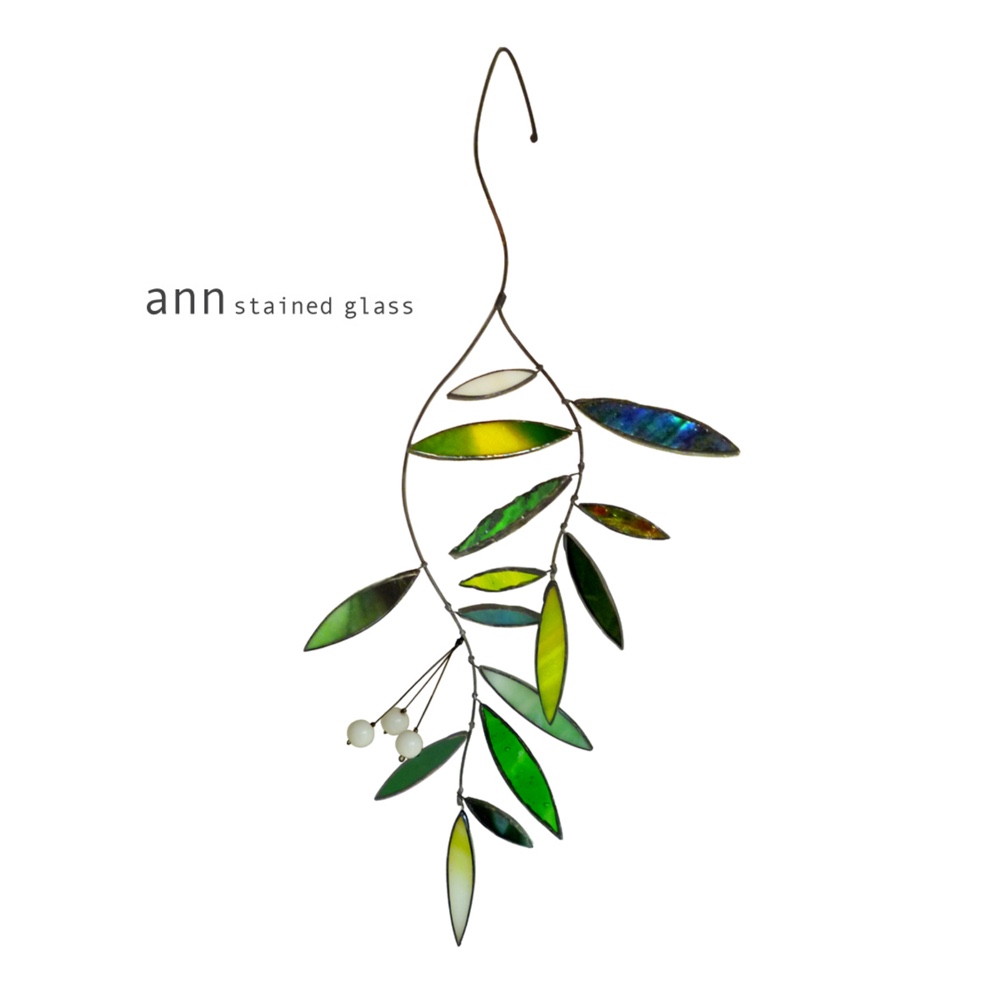 ステンドグラス　グリーンワンG150508G1 5,460円