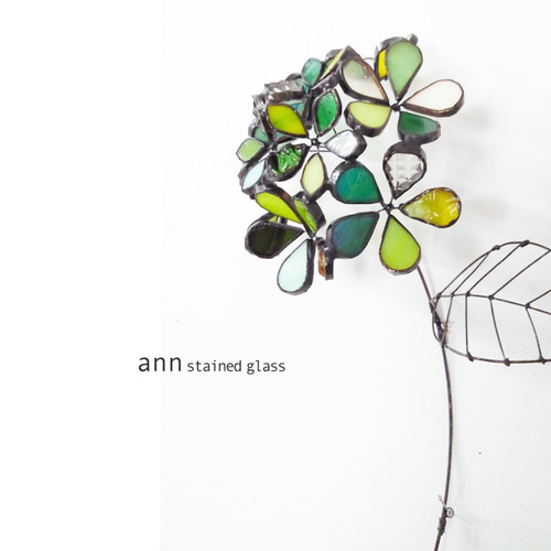 ステンドグラス 紫陽花D210630-G 折射陽光飾品 YUKIKO 的作品