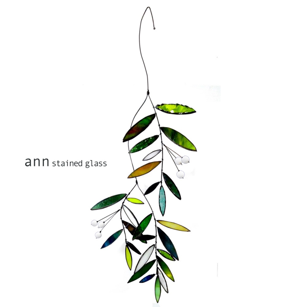 ステンドグラス　グリーンワンG170811G1