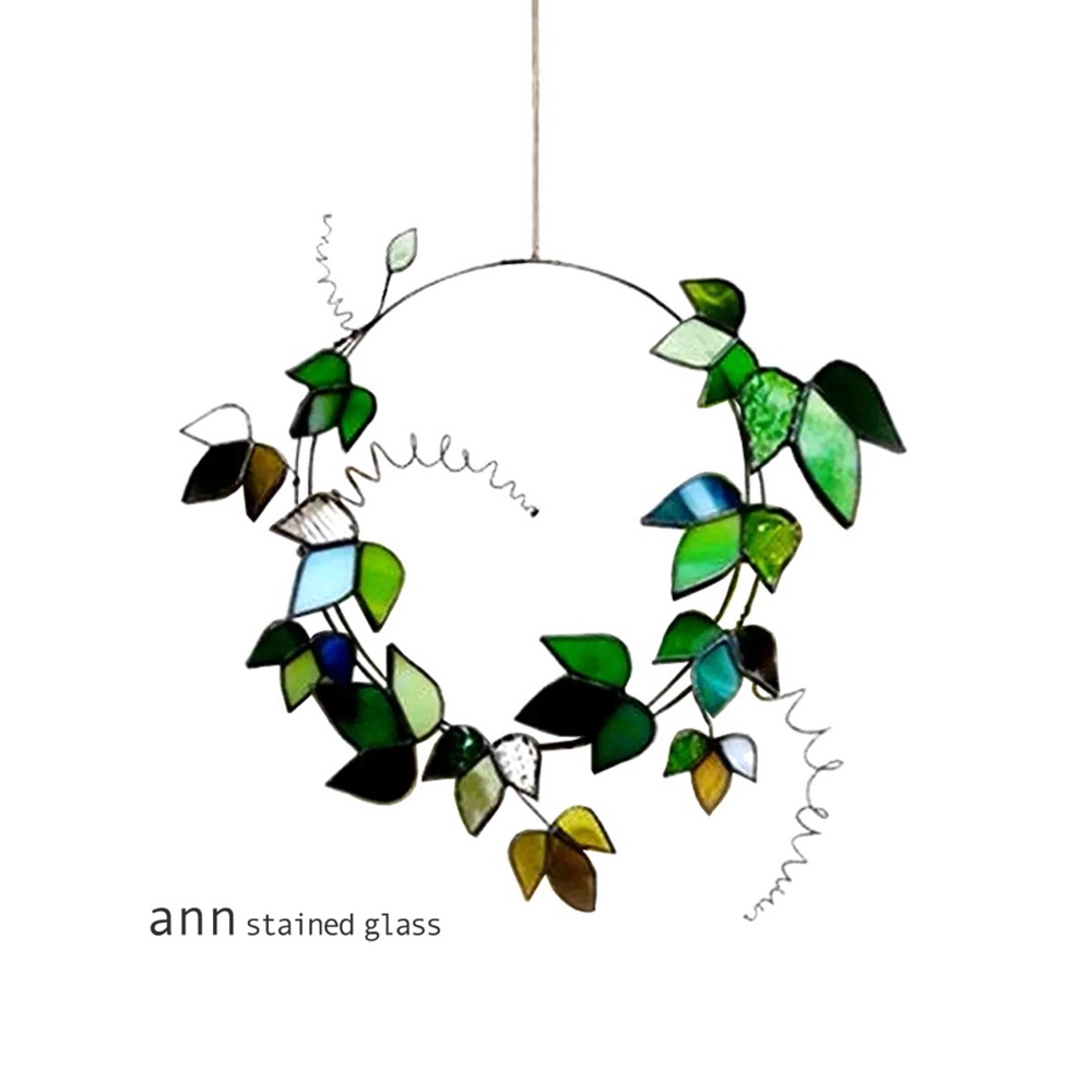 ステンドグラス　アイビーリースA171014-G