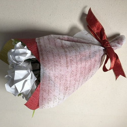 折り紙 バラの花束 10本ずつ ブーケ レッド ホワイト 赤 白 セット 3枚目の画像