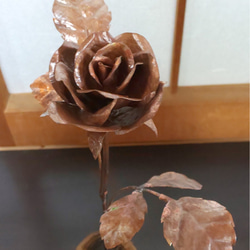 薔薇(銅板ブロンズフラワー) 2枚目の画像