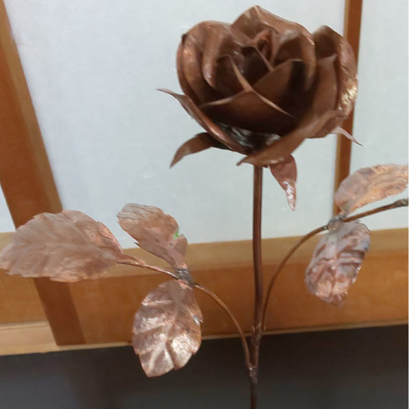 薔薇(銅板ブロンズフラワー) 5枚目の画像
