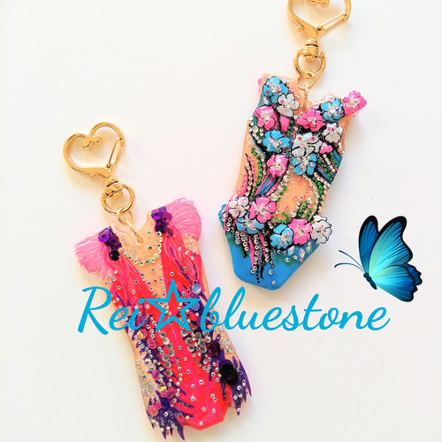 マリ〜♡レオ・ロー キーホルダー7点セット ザリ刺繍レオパード バッグチャーム（キーホルダー） M21-1353