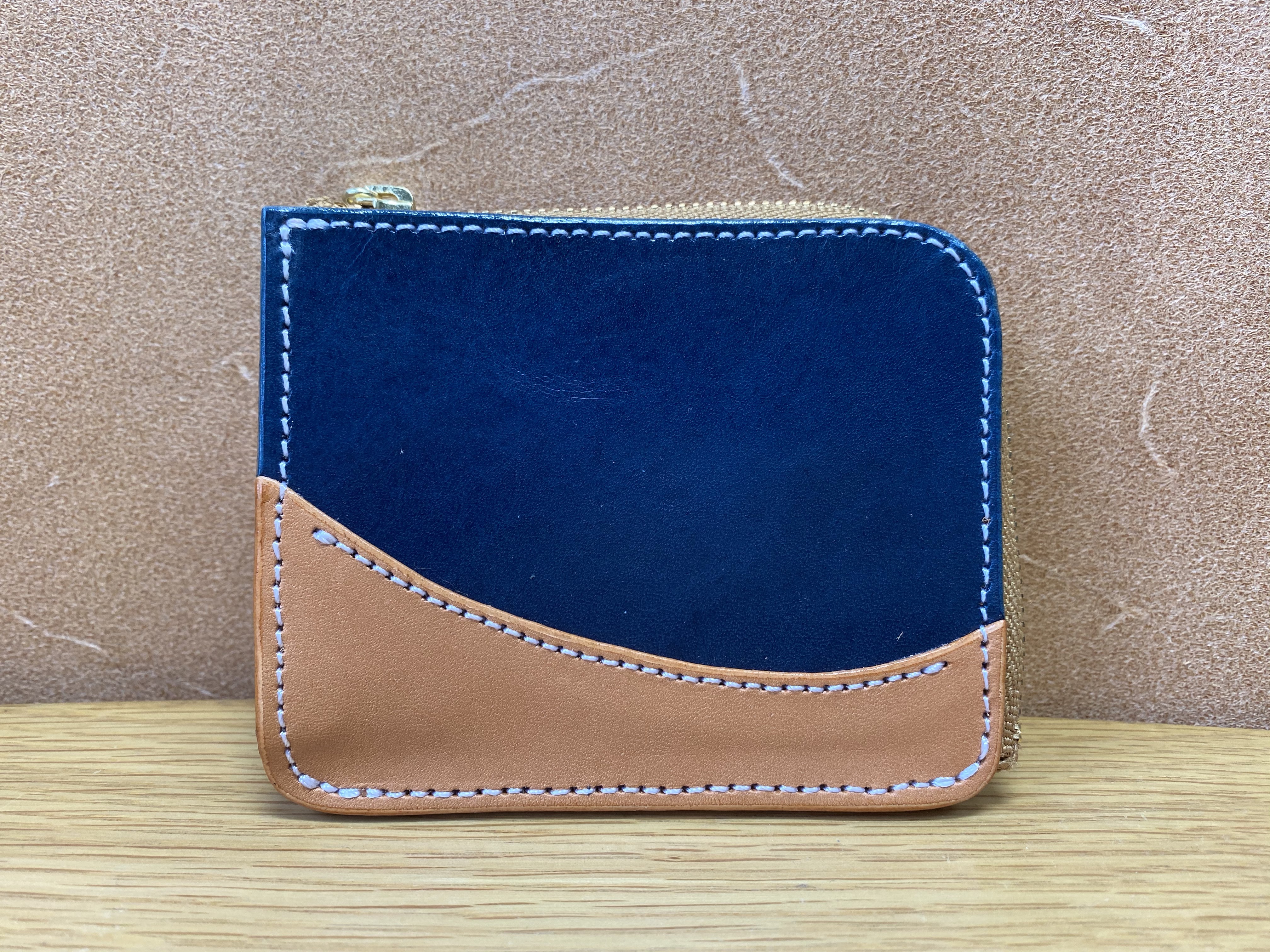 レザーファスナーL型ミニウォレット