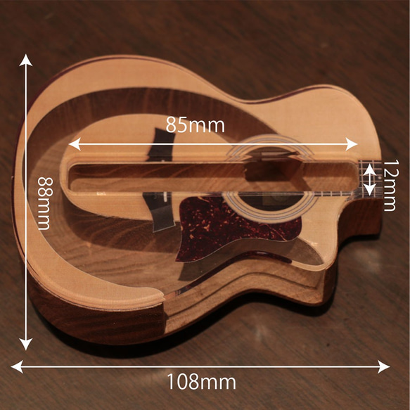木製 スマホスタンド・スピーカー　【ギター】 8枚目の画像