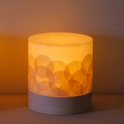 吉野ひのきコードレスミニランプ【円筒ミニ】『水』 スタンドライト