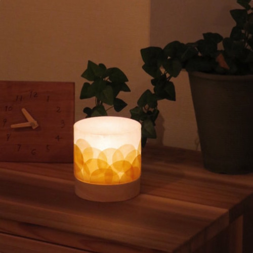 吉野ひのきコードレスミニランプ【円筒ミニ】『水』 スタンドライト