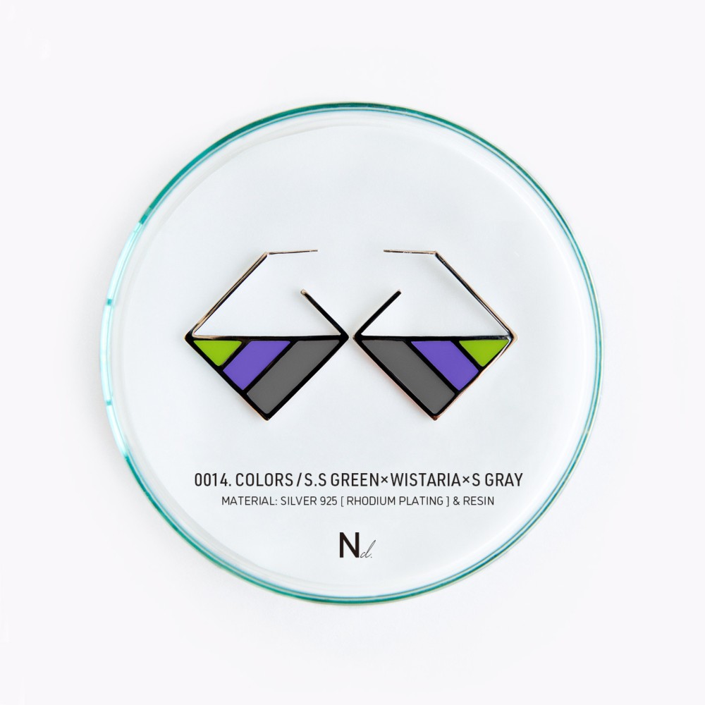 0014. COLORS / S.SPRING GREEN×WISTARIA×SLATE GRAY